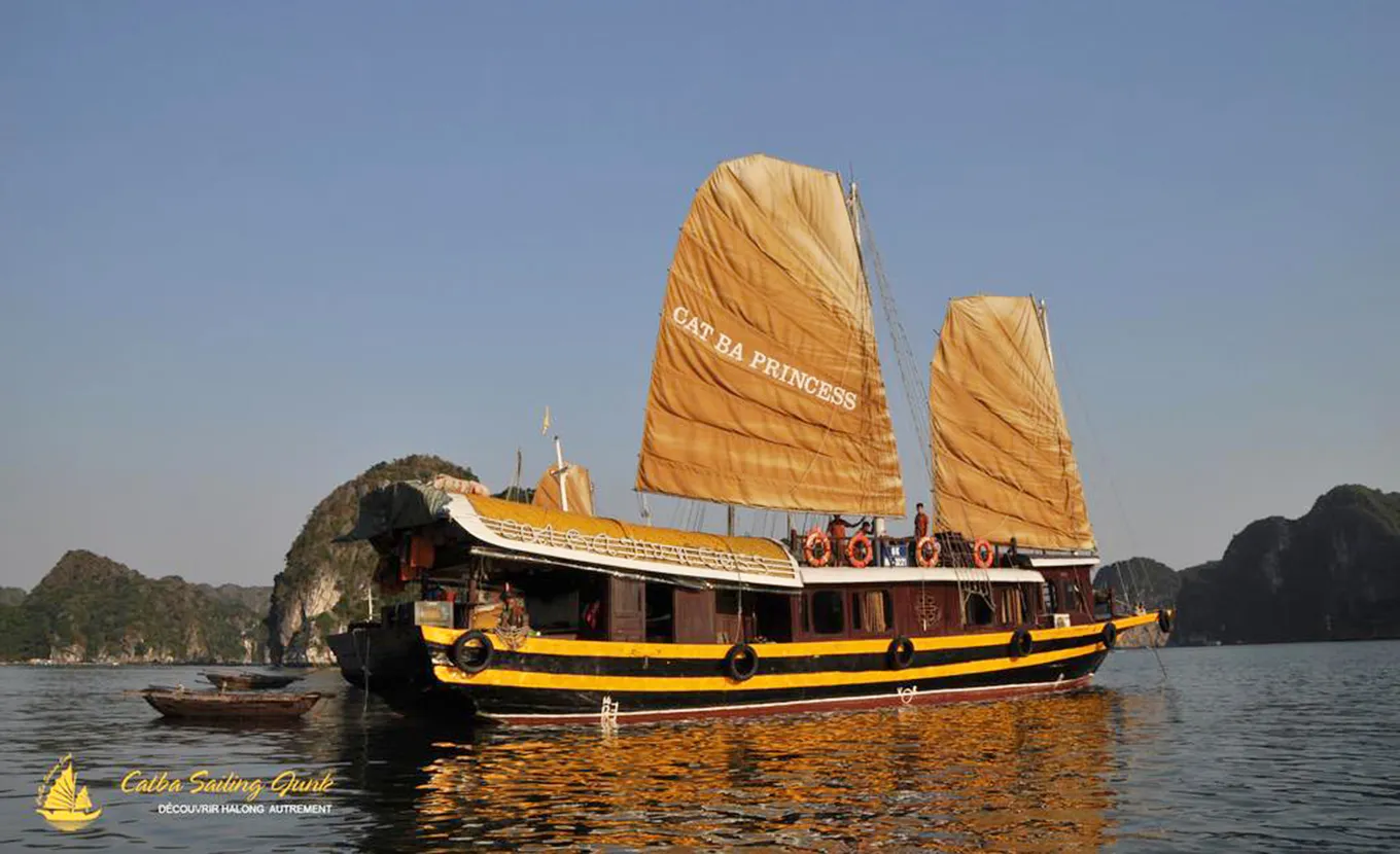 Jonque Cat Ba Princess - Croisière Privée - Baie De Lan Ha - Cat Ba 3 Jours 2 Nuits